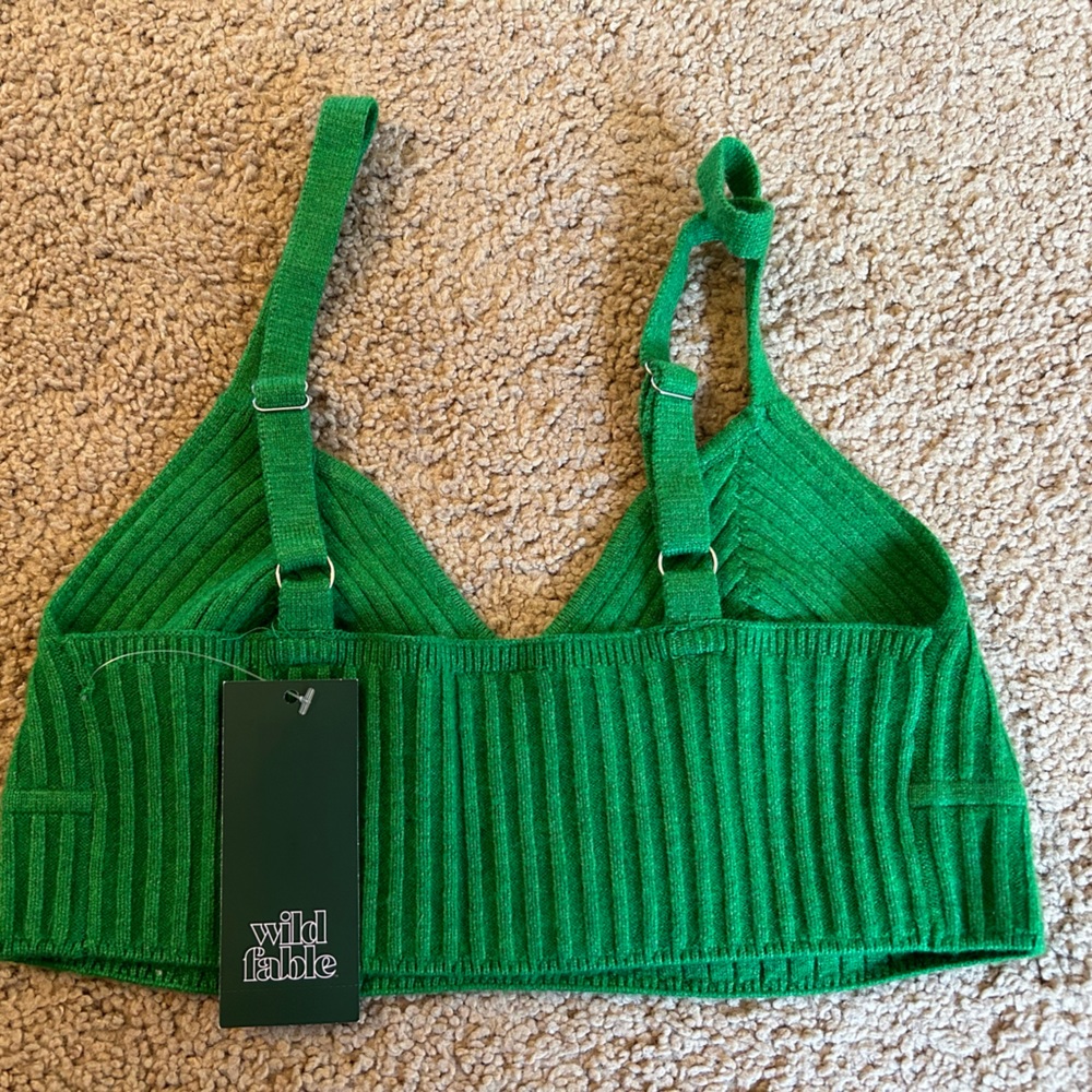 Brand New Green Wild Fable Crop Top - Picture 3 of 3